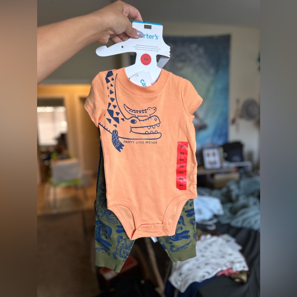 Carters Baby Boy Onesie + Pants sets